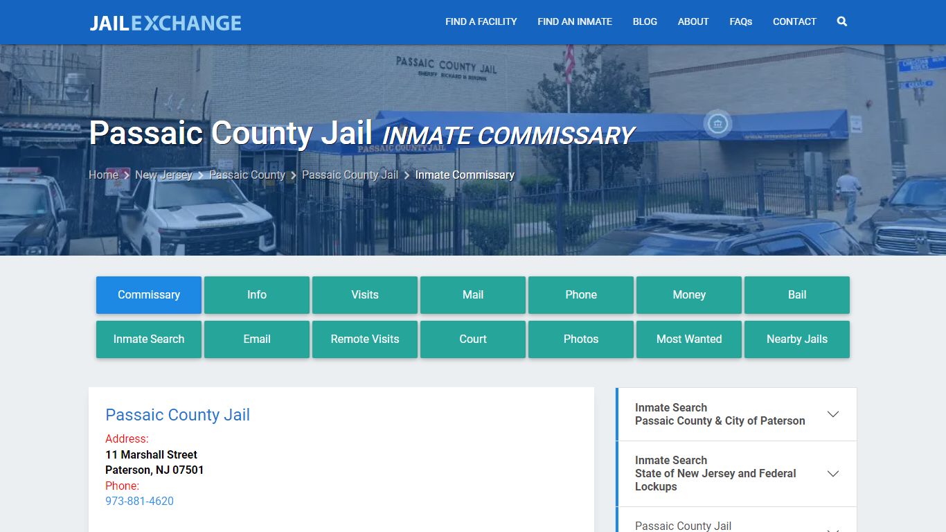 Passaic County Jail Inmate Commissary - Jail Exchange
